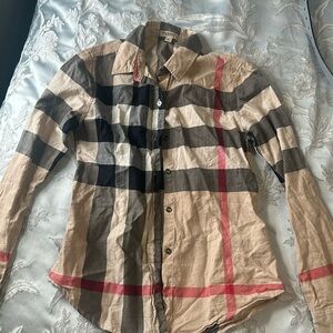 Burberry Brit Button Down Checkered Shirt